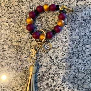 FSU Themed Key Chain Wristlet